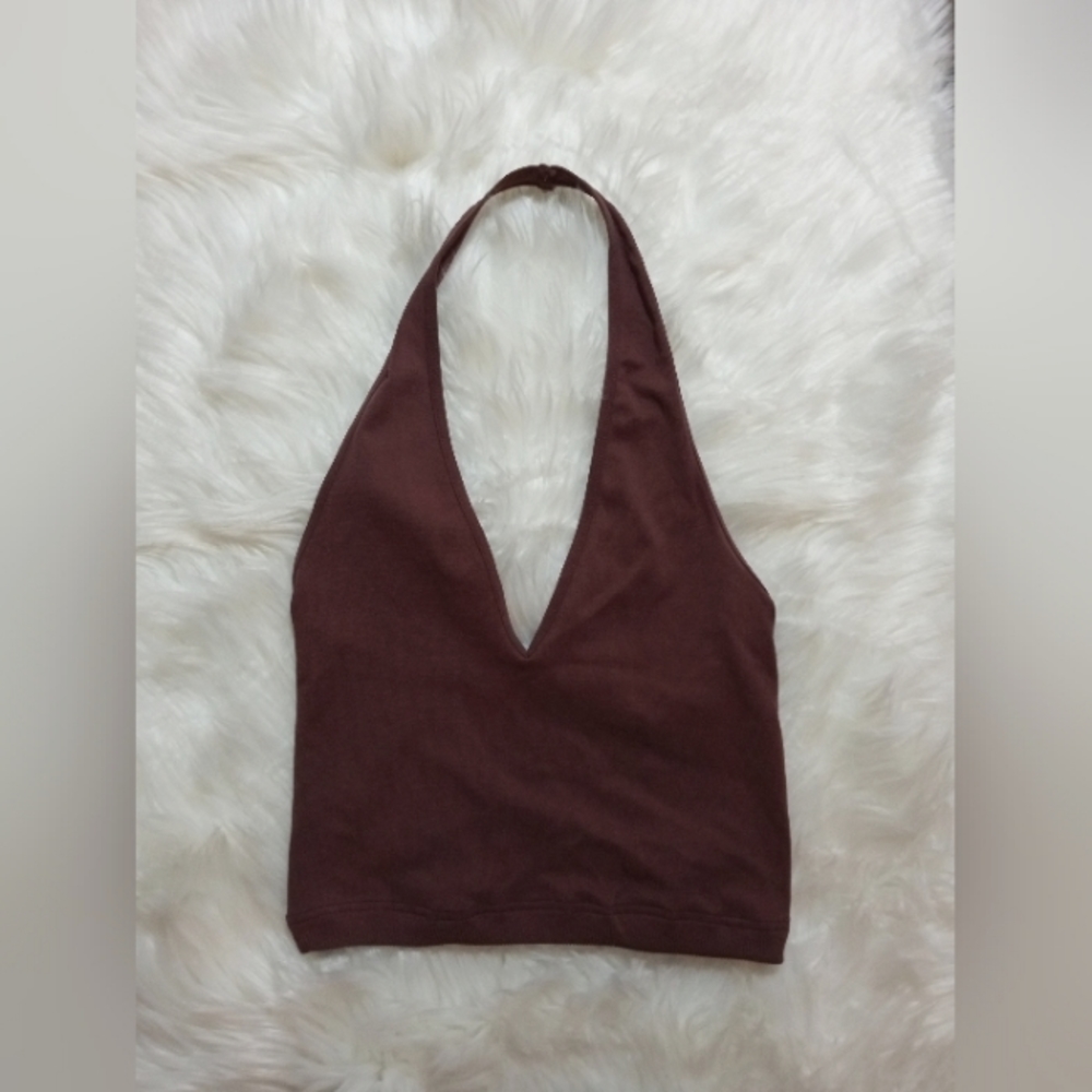 NEW Intimately Free People Brown Halter Bralette Top